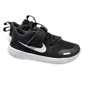 Nike Flex Contact 4 Kids' Sneakers Black White CJ2072-001 Size 12C